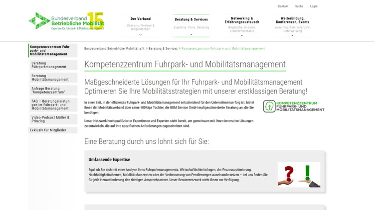 Kompetenzzentrum Fuhrpark- und Mobilitätsmanagement