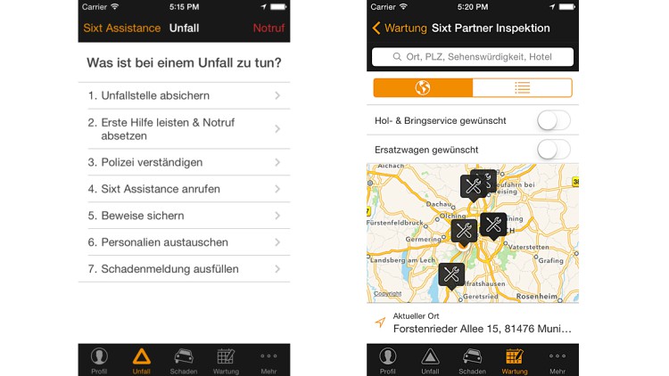 Sixt-Leasing-App