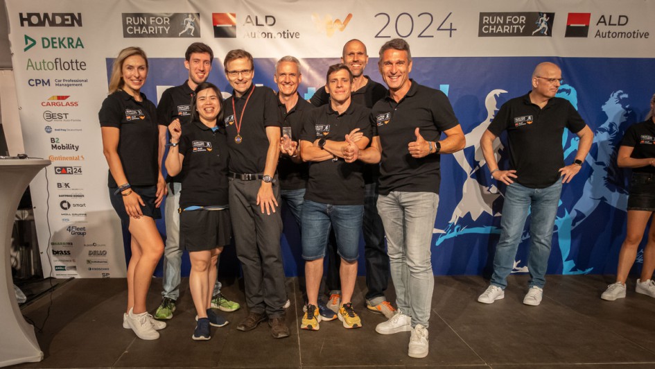 Siegerehrung beim ALD und Leaseplan Run For Charity