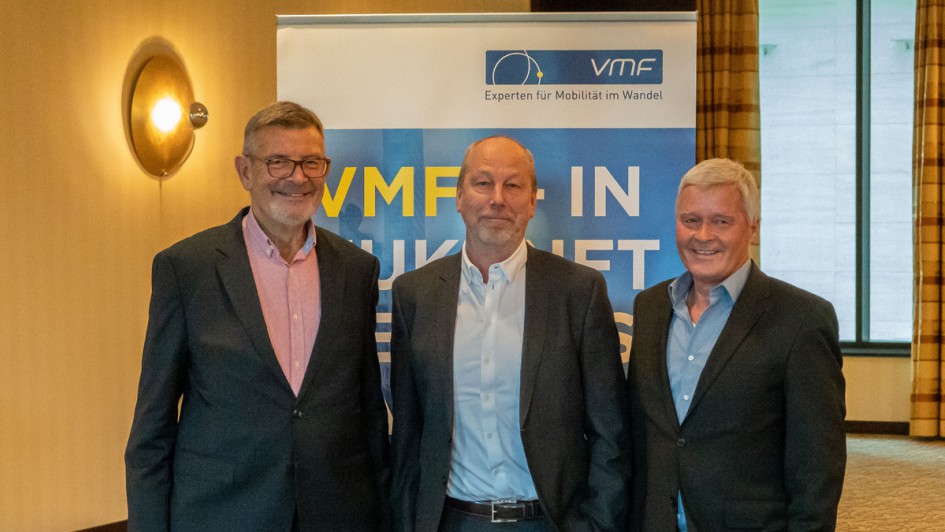 Geschäftsstelle des VMF mit Helmuth Barth, Dieter Jacobs und Dieter Brandl