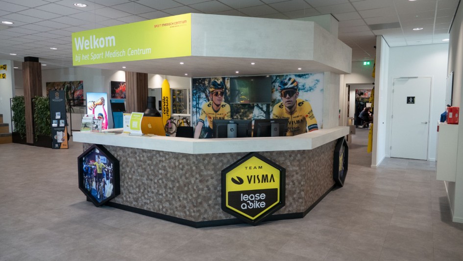 Rezeotion von Team Visma Lease a Bike in Den Bosch/Niederlande