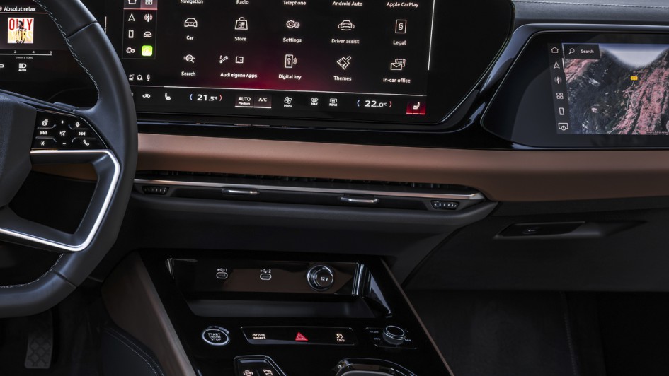 Audi A5 Avant Detailfoto vom Infotainmentdisplay