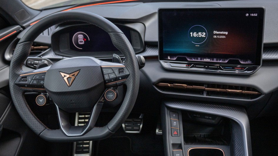 Lenkradfoto im Detail des Cupra Terramar