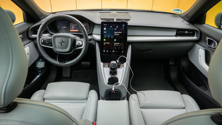 Aufnahme des kompletten Cockpits im Polestar 2