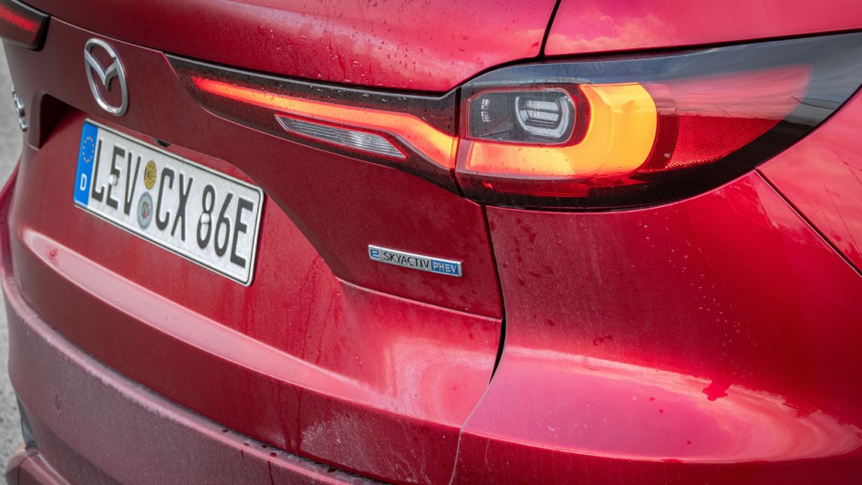 Rückleuchte am Mazda CX-80 im Detail