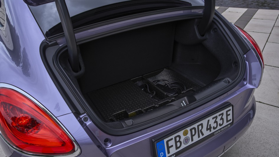 GWM Ora 07 GT Kofferraumfoto mit geöffnetem Heckdeckel