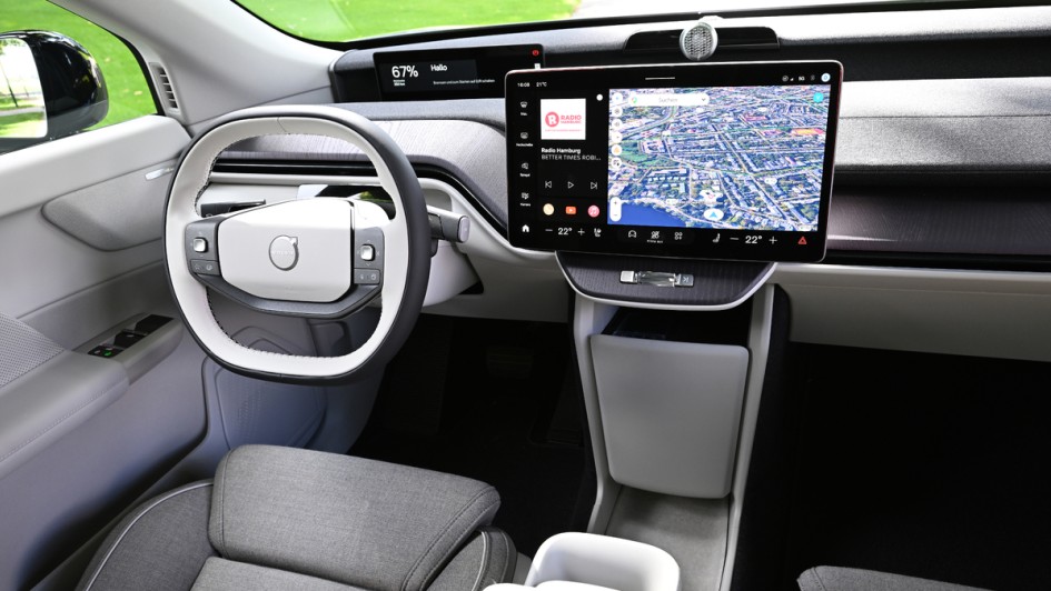 Lenkrad des Volvo EX60
