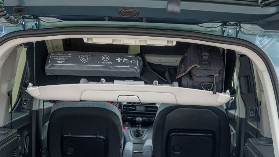 Citroen Berlingo HDi 130 Max mit separat zu öffnender Heckscheibe und Ablage unter dem Dach