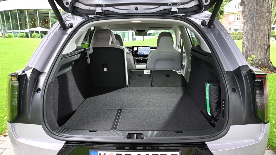 Kofferraum des Volvo EX60