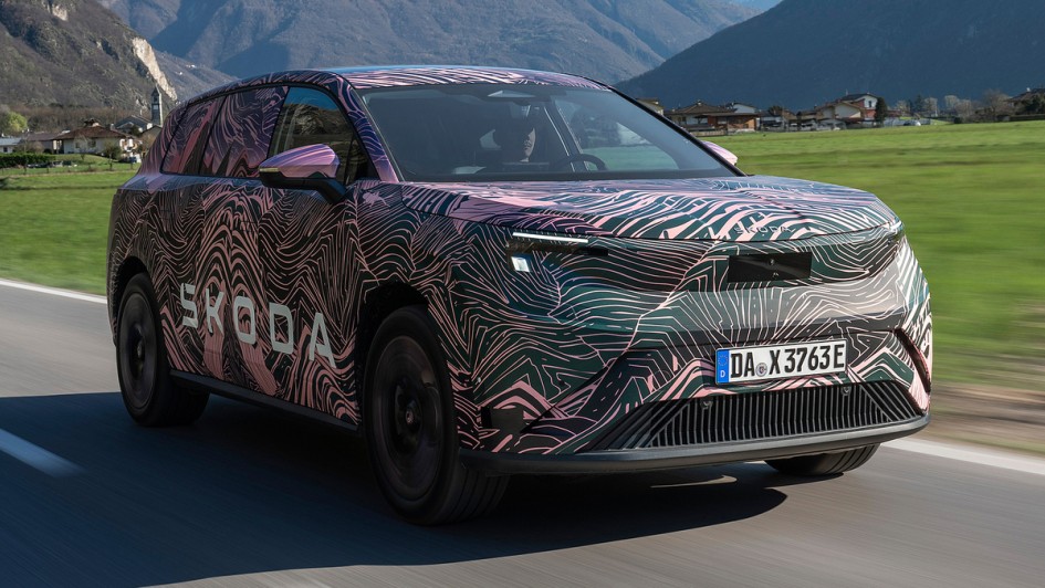 Skoda Peaq im Tarnanzug