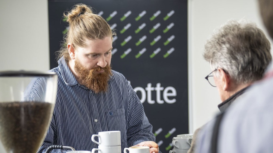 Wie immer bei den Autoflotte-Events wird auf regionales, gutes Essen geachtet und auch ein Barista darf nicht fehlen.