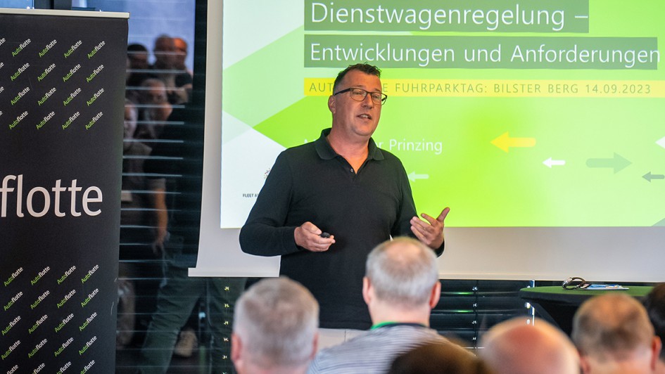 Marc-Oliver Prinzing vom Bundesverband Betriebliche Mobilität blickte auf die Tücken in den Car Policies und auf die 
Fahrzeug-Konfiguratoren.