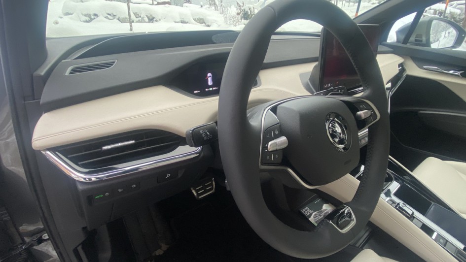 Lenkrad des Skoda Enyaq Laurent&Clement