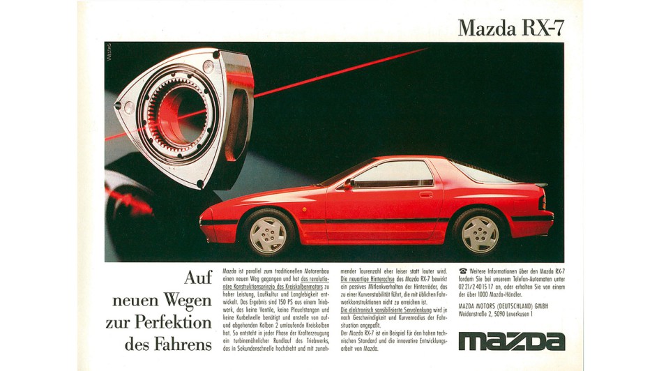 Und der Wankel verkauft sich doch – Der Mazda RX-7 (FC) mit Wankelmotor avancierte ab 1986 zum globalen Bestseller