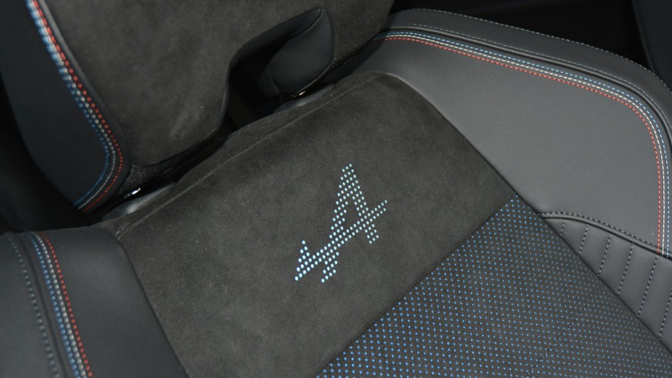 Renault Rafale, Sitz, Polster, Gravur, Alpine