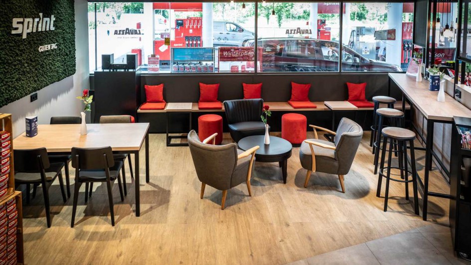 Sprint Tankstelle Sitzecke