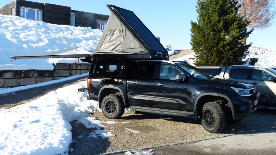 VW Amarok mit Dachzelt