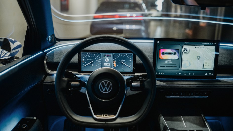 VW ID.2-Tachoin der Motorworld München